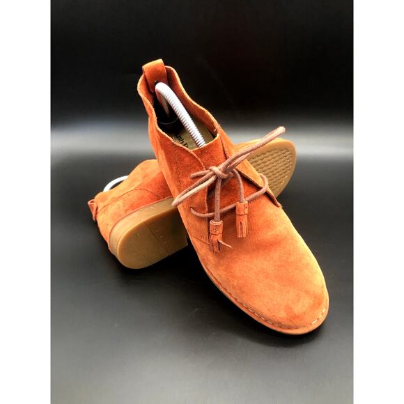 Hush Puppies Rust Suede Leather Boots, Women's Size 10M/EUR 42 - Picture 7 of 7